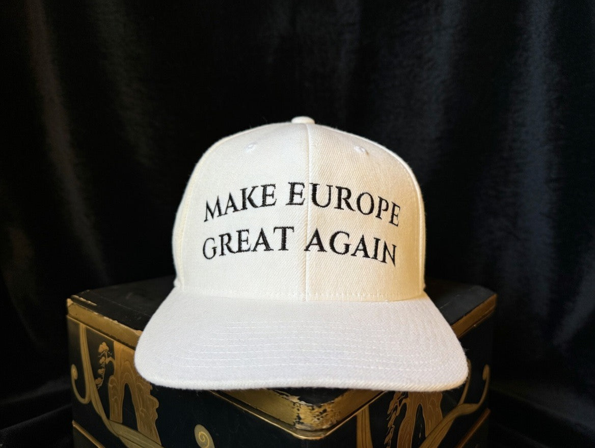 Make Europe Great Again Hat |  Crisp White & Gold