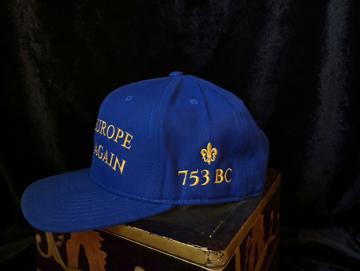 Make Europe Great Again Hat |  Royal Blue & Gold
