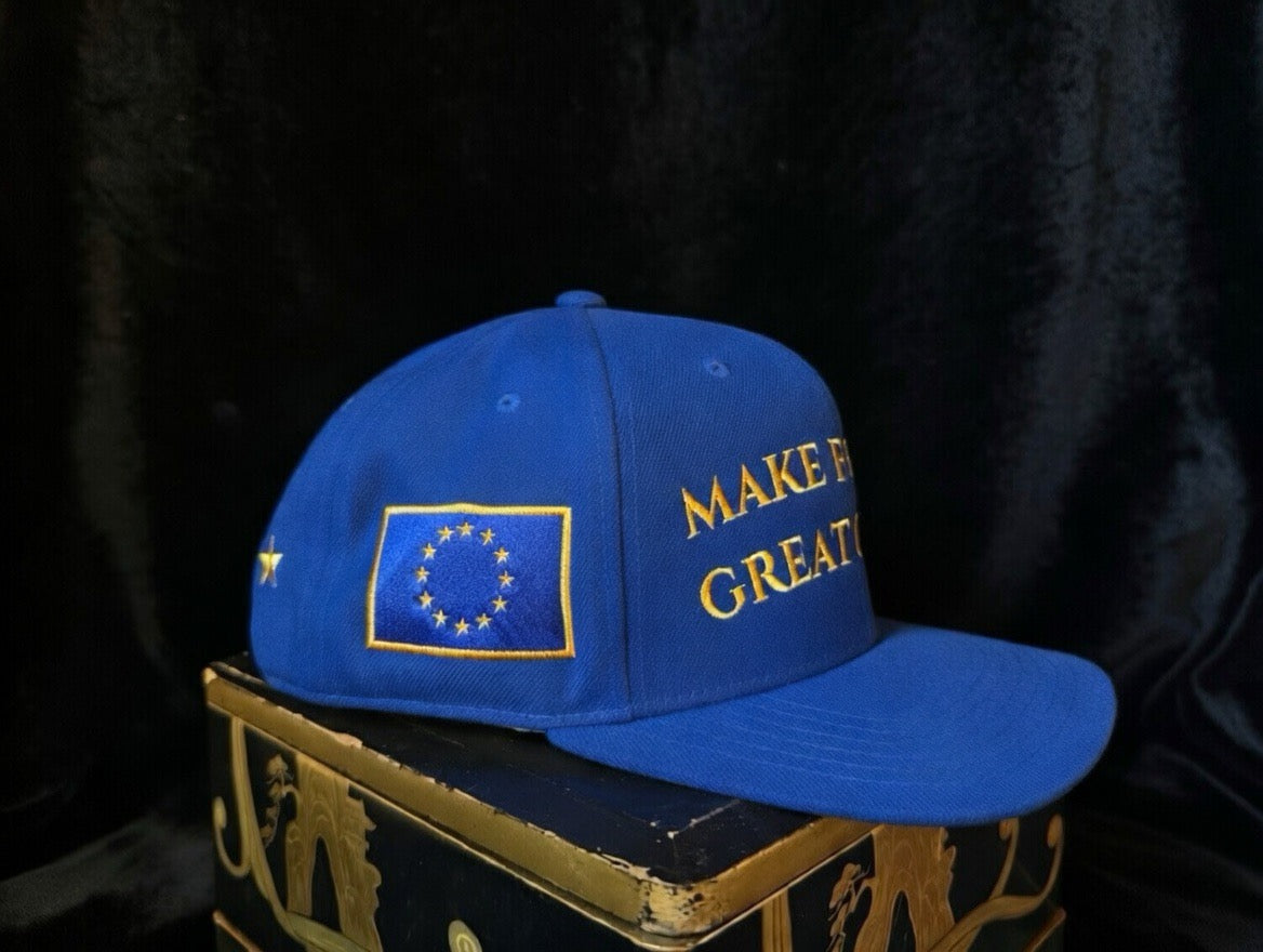 Make Europe Great Again Hat |  Royal Blue & Gold