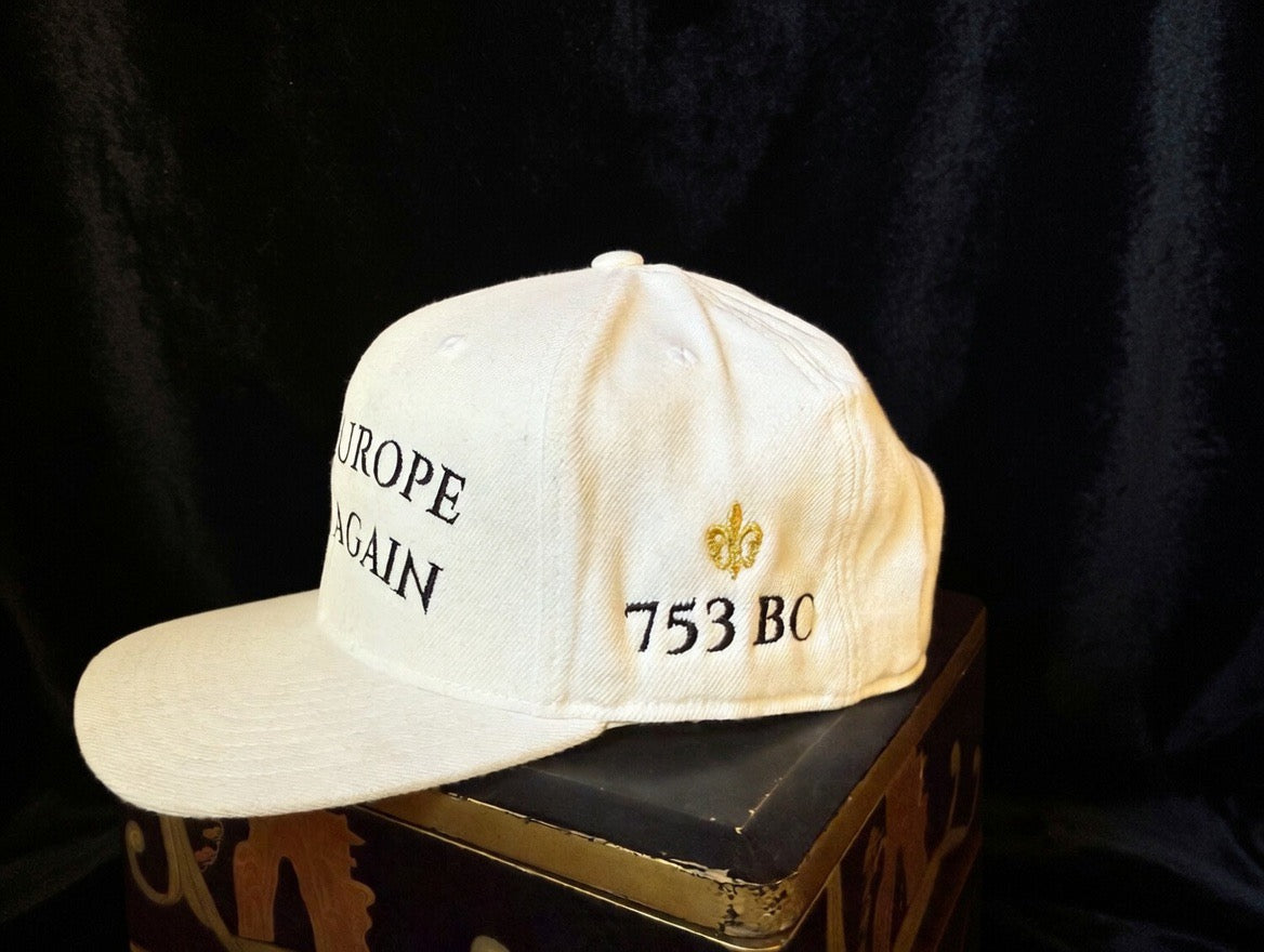 Make Europe Great Again Hat |  Crisp White & Gold